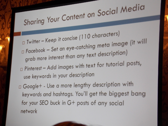Sharing your content on social media