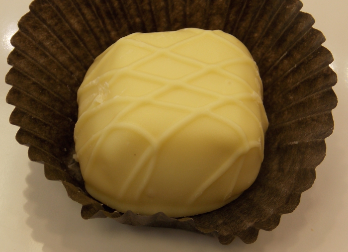 Closeup of the White Mint Truffle