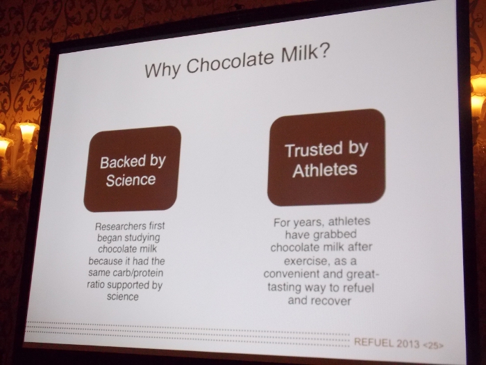 Why chocolate milk?