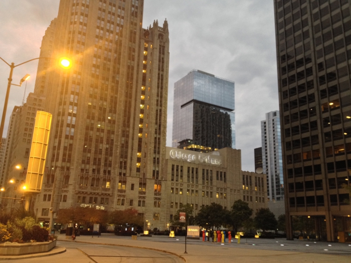 Chicago Tribune in the daylight