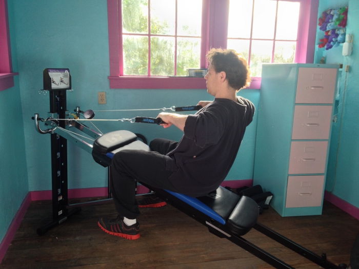 Jai Using The Total Gym XLS