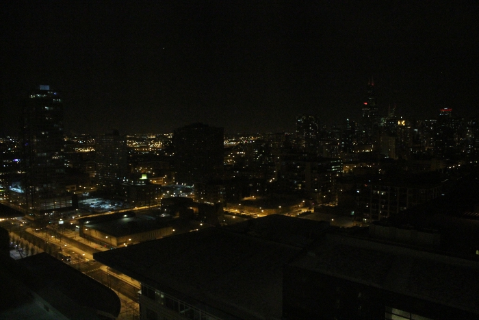 Chicago at night