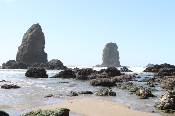 Rock formation by Haystack - Cannon Beach, OR